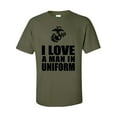 thumbnail image 1 of I Love a Man in Uniform - USMC Short Sleeve T-Shirt, 1 of 4