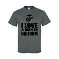 thumbnail image 1 of I Love a Man in Uniform - USMC Short Sleeve T-Shirt, 1 of 4