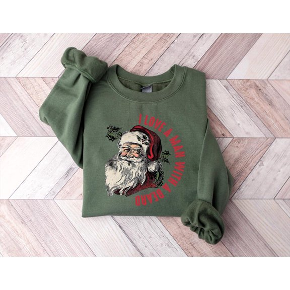 I Love a Man with a Beard, Santa season Sweatshirt, Santa Beard Sweatshirt, season, season, season Sweatshirt and sweater All Size S-5Xl