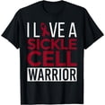 thumbnail image 1 of I Love a Sickle Cell Warrior Awareness Month Ribbon T-Shirt, 1 of 4