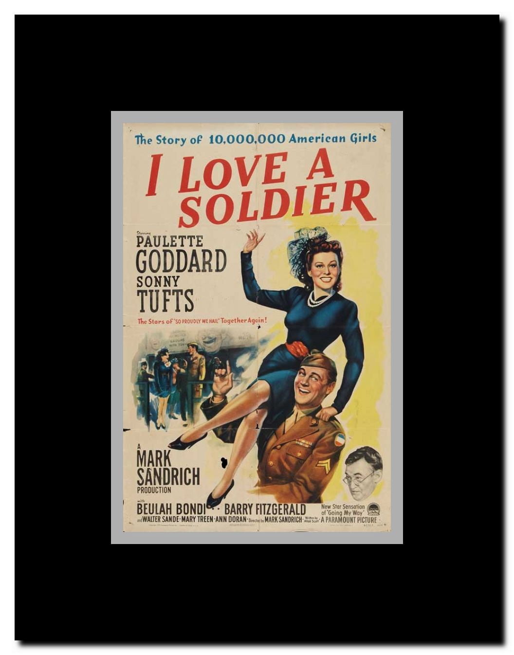I Love a Soldier Framed Movie Poster