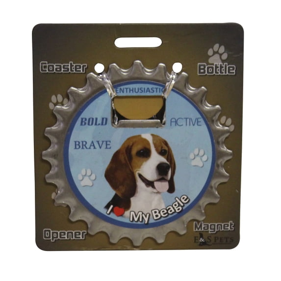 I Love my Beagle Magnetic Bottle Opener