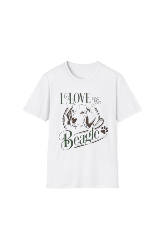 I Love my Beagle Softstyle T-Shirt, beagle shirt, womens tshirt