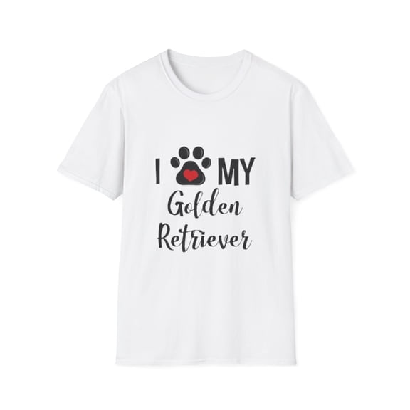 I Love my Golden Retriever Unisex Softstyle T-Shirt