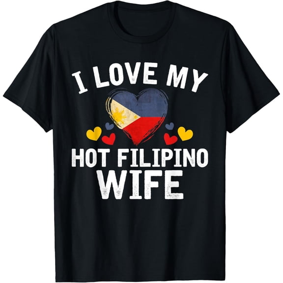 I Love my Hot Filipino Wife Christmas gift. T-Shirt