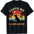 thumbnail image 1 of I Love my Labrador - Dog Lover Present - Cute Labrador T-Shirt men and women can wear, black, white, gifts, 1 of 4