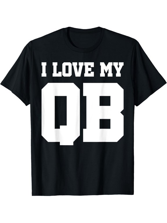 I Love my Quarterback QB I Heart my Quarterback Football T-Shirt