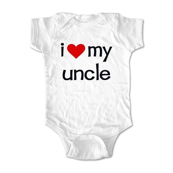 I Love my Uncle - wallsparks cute & funny Brand - baby one piece bodysuit - Great baby shower gift!