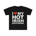 thumbnail image 1 of I Love my hot Irish Boyfriend Valentine's Day Ireland Unisex T-shirt S-3XL, 1 of 2