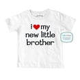 thumbnail image 1 of I Love my new little brother - wallsparks cute & funny Brand - Soft Infant & Toddler Shirt - Surprise baby birth pregnancy announcement, 1 of 3