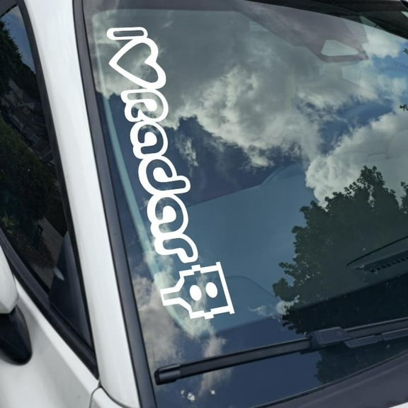 I Love radar speed gun Vinyl Decal Sticker Bumper Window UV & Water Resistance Banner 21" perfect fit for windshield Low life