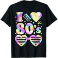 thumbnail image 1 of I Love the 80's I Heart The 80s Tie Dye Colorful 90's T-ShirtMen and women, Black T-shirt, size: Extra large, 1 of 4