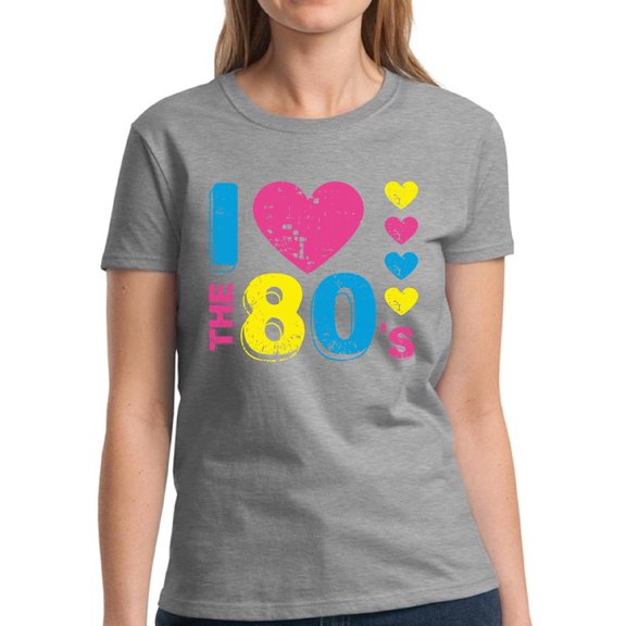 I Love the 80's Shirt for Women - S M L XL 2XL 3XL Retro Costume 80s Graphic Tee - T-Shirt 80s Party Tee Gift