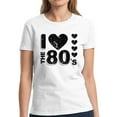 thumbnail image 1 of I Love the 80's Vintage Black Shirt for Women - S M L XL 2XL 3XL Retro Costume 80s Graphic Tee - T-Shirt 80s Party Tee Gift, 1 of 2