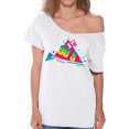 thumbnail image 1 of I Love the 90's Print Off Shoulder Shirt for Women Party Color - S M L XL 2XL T-Shirt - Vintage Retro Costume 90s Graphic Tee 90s Party Tee Gift, 1 of 2