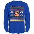 thumbnail image 1 of I Love the 90s Retro Nostalgia Ugly Christmas Sweater Mens Long Sleeve T Shirt Royal 3X-LG, 1 of 1