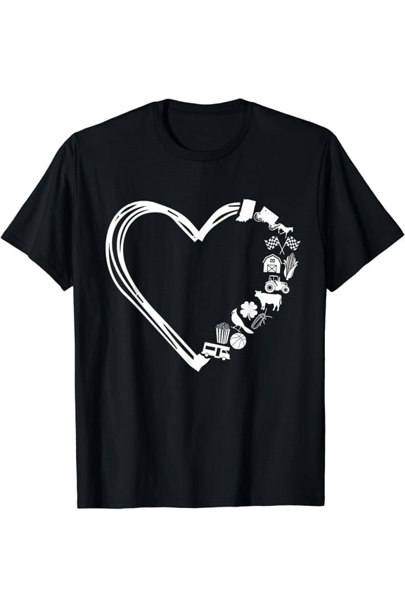 I Love the State of Indiana Heart T-Shirt