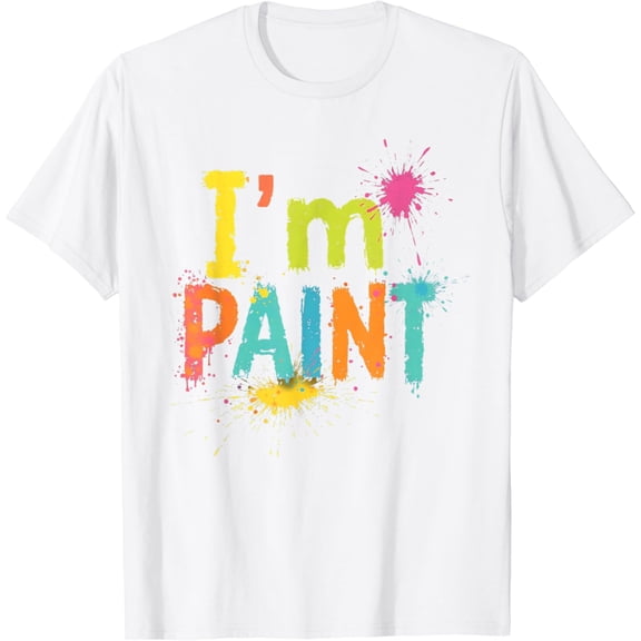 I Love to finger paint I'm Paint Funny Couples T-Shirt100% cotton