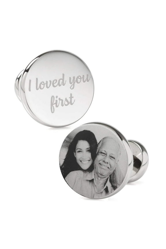 I Loved You First Custom Photo Cufflinks