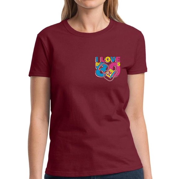 I Loved the 80's Pocket Shirt for Women - S M L XL 2XL 3XL Retro Costume 80s Graphic Tee - T-Shirt 80s Party Tee Gift