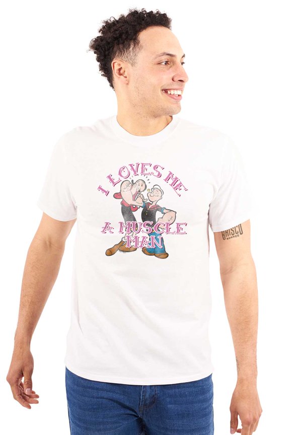 I Loves Me A Muscle Man Olive Oyl Women's Graphic T Shirt Tees Brisco Brands L
