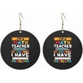 thumbnail image 1 of I'M A Best Math Teacher Of Course I Have Problems Contemporary Round Acrylic Earrings Lightweight Versatile For All Occasions[h736], 1 of 2