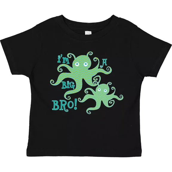 I'M A Big Bro Octopus Cute Brother Toddler T-Shirt Siblings Ocean Kids Baby Clothing, Cute Baby Shirt, TODDLER SHORT SLEEVE TEE BELLA CANVAS 3001T