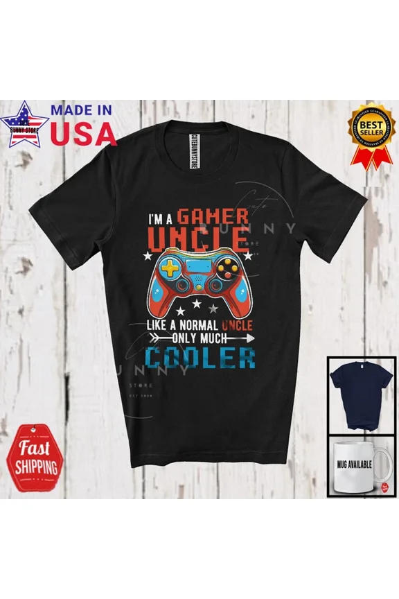 I'M A Gamer Uncle Definition Cooler, Father'S Day Games Controller, Gamer Shirt Unisex S-5XL Hot Trending Shirt, Vintage Birthday Gift