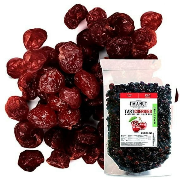 Dried Tart Cherries-Whole Sweetened- 32 oz American Batch Tested Gluten and Peanut Free- Kosher-- I'M A NUT