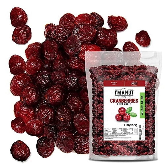 Dried Cranberries 32 oz  Premium Dried Cranberries, Dried Fruit, Kosher, High in Antioxidants, Gluten & Peanut Free