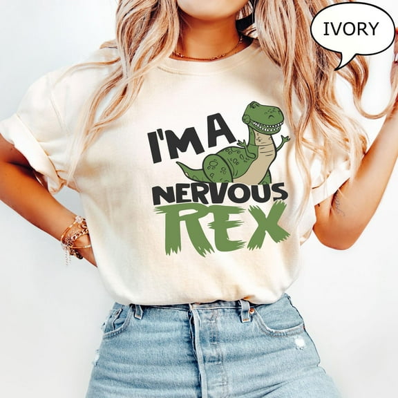 I'M A Nervous Rex T-Shirt, Toy Story Dinosaur Shirt, Disney Toy Story Rex Shirt, Dinosaur Shirt, S-5Xl Shirt