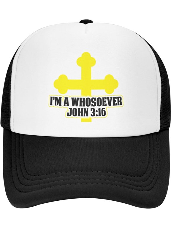 I'M A Whosoever Christian John Hat Adjustable Mesh Baseball Cap Funny Trucker Hats for Men Women