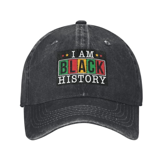 I'M Black History Cowboy Hat Baseball Hat Trucker Hat For Men Women Retro Denim Hats Baseball Cap Dad Hat