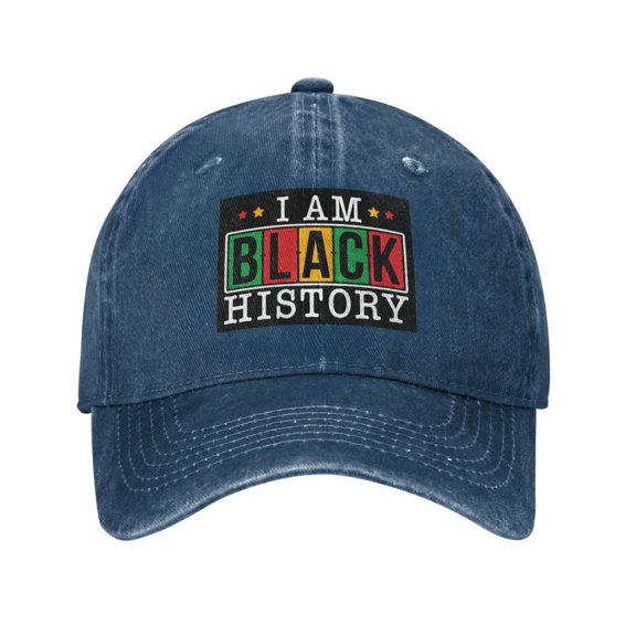I'M Black History Cowboy Hat Baseball Hat Trucker Hat For Men Women Retro Denim Hats Baseball Cap Dad Hat