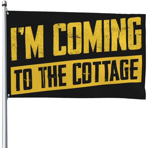 I'M Coming To The Cottage Flags 4x6ft Wall Hanging Flag Indoor Outdoor Decoration F01