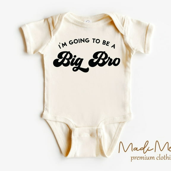 I'M Going To Be A Big Brother Kids Tee, Big Bro Baby Bodysuit Cute Baby Onesie, BABY BODYSUIT LAT 4424