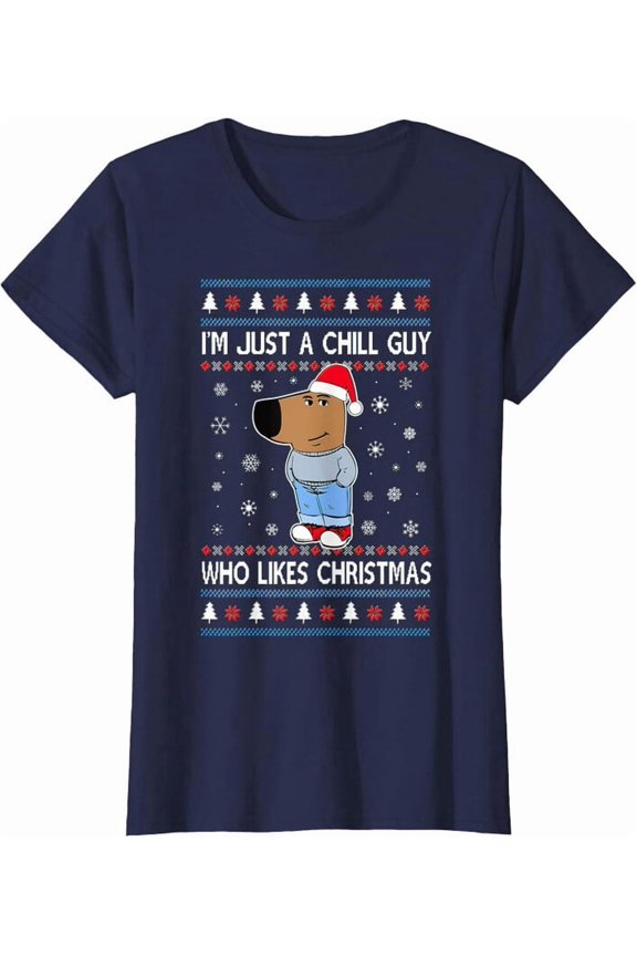 I'M Just A Chill Guy Who Likes Tree Ladies' Crewneck T-Shirt