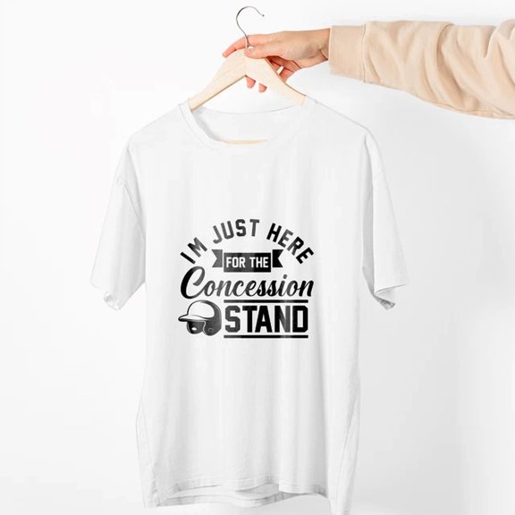 I'M Just Here For The Concession Stand Baseball Softball Brother Sister Shirt Birthday Gifts; For Men & Women