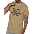 thumbnail image 1 of I'M Just Here Men's Graphic Tee with Short Sleeves, Sizes S-2XL, 1 of 8