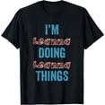 thumbnail image 1 of I'M Leanna Doing Leanna Things Fun Personalized First Name G T-Shirt Black Large, 1 of 4