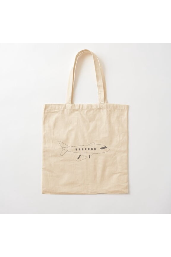 I'M Leaving On A Jet Plane Canvas Tote Bags, Reusable Shopping Bag