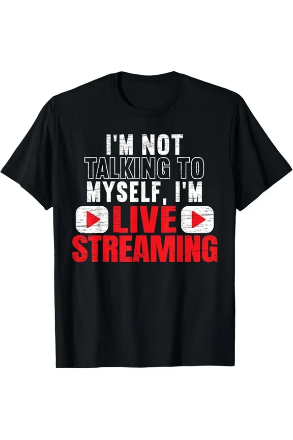I'M Livestreaming Online Streaming Gaming Channel Streamer T-Shirt Unisex S-5XL Hot Trending Shirt, Vintage Birthday Gift