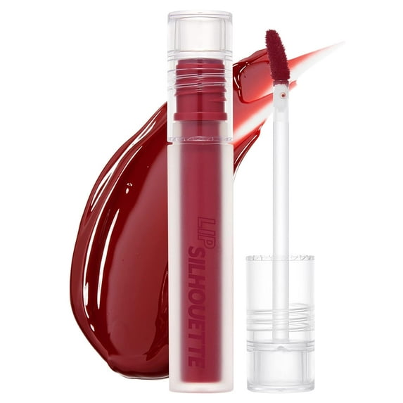 I`M MEME Lip Silhouette Gloss Tint - 08 Maximal Red | Best Tinted Lip Gloss, Highly Pigmented, Long Lasting, Hydrating and Moisturizing, Light-weight, Glossy Finish, Buildable, Korean Beau