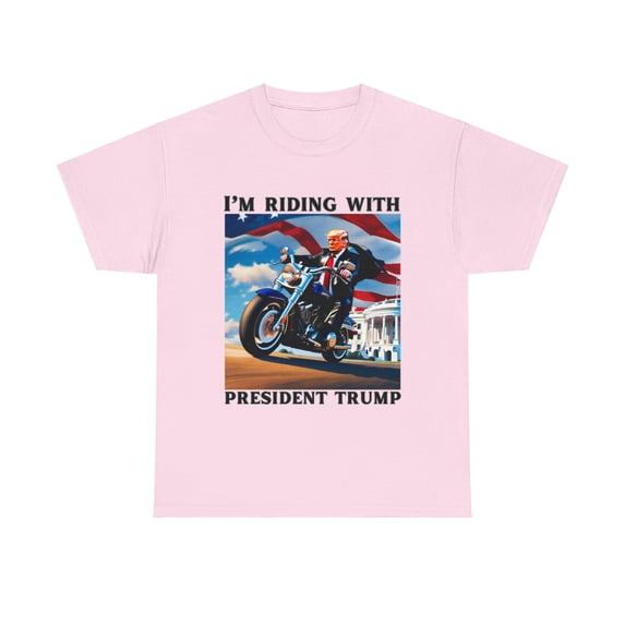 I'M RIDING WITH PRESIDENT TRUMP-TSHIRT