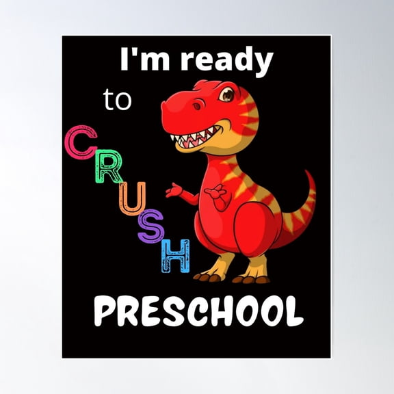 I'M Read To Crush Preschool Poster Wall Art, Modern Wall Decor For Living Room Bedroom, 24x36 UNFRAMED