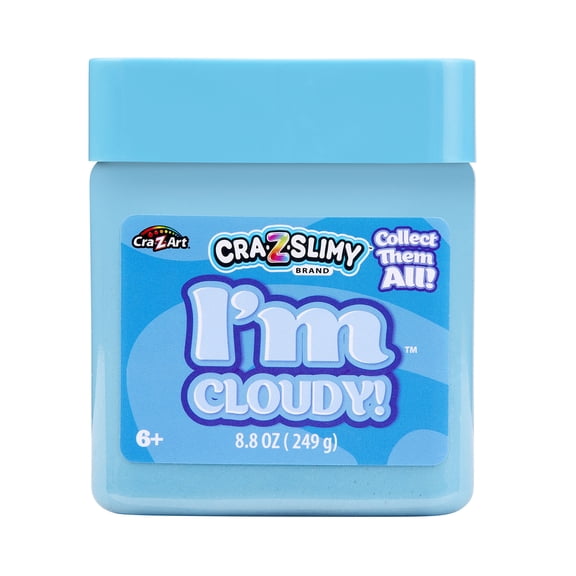 Cra-Z-Slimy - I'm Cloudy Blue Slime - 8.8oz Jar