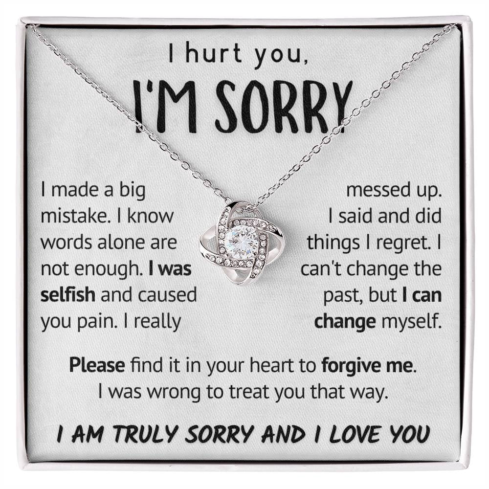 I M Sorry In Sign Language I'M Sorry Necklace, I Really Messed Up, An Elegant Keepsake Designed ...