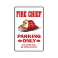 thumbnail image 1 of I'M THE FIRE CHIEF Warning Aluminum Sign Aluminum Signs fireman department EMT boss, 1 of 4