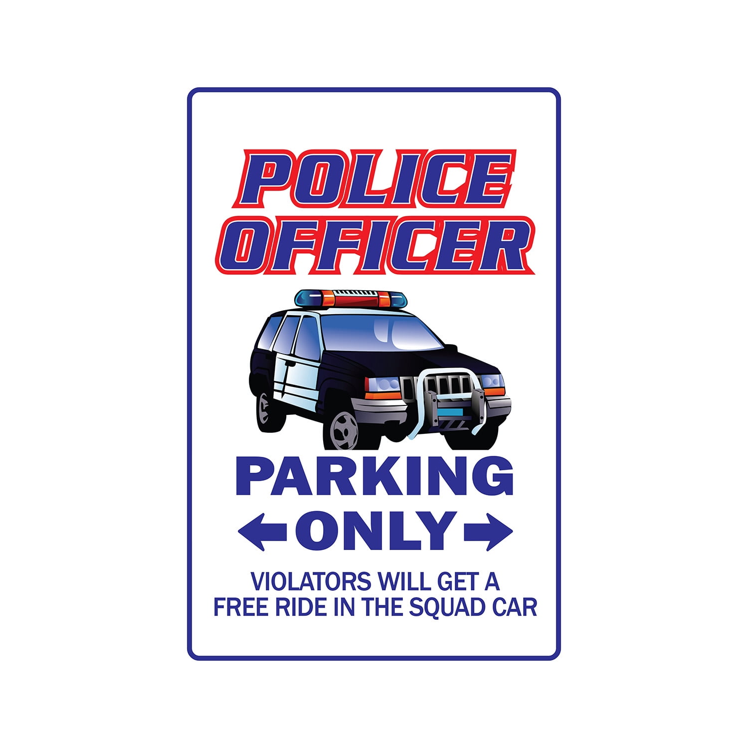 I'M THE POLICE OFFICER Warning Sign mother cop detective law ...