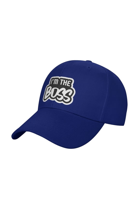 I'M The Boss Logo Sandwich Cap Unisex Adjustable Adult Baseball Caps Casquette Hats Flat Cap